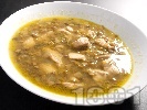 Рецепта Супа от пиле, леща и гъби печурки
